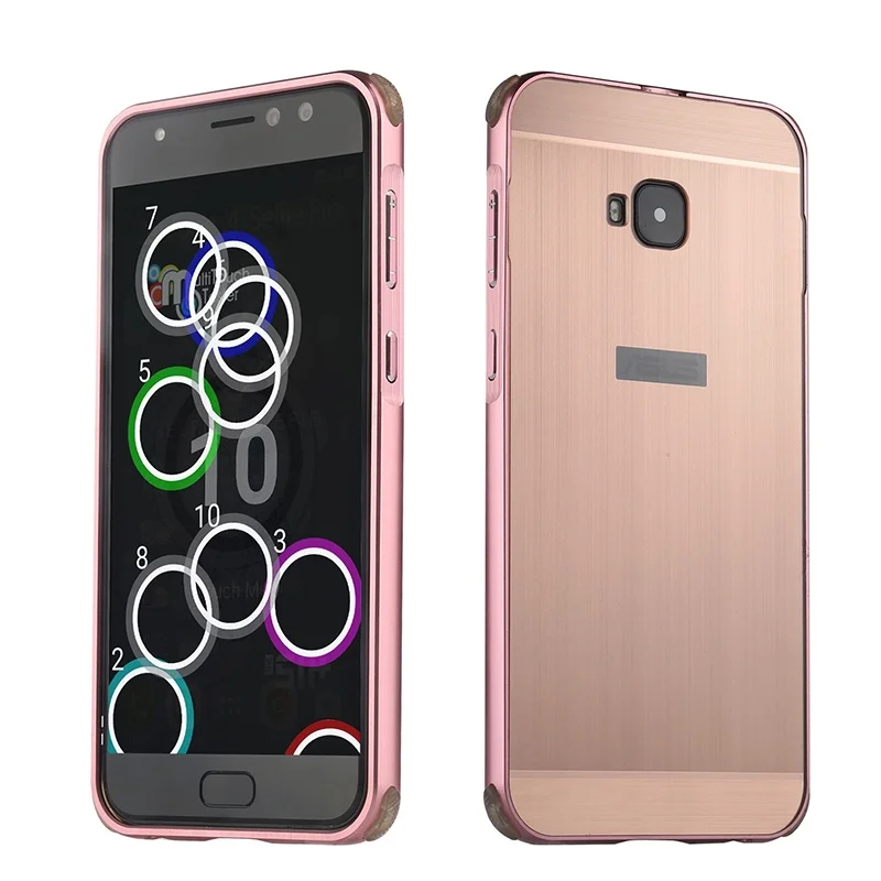 Чехол для ASUS ZenFone 4 Selfie Pro ZD552KL, противоударный металлический чехол с алюминиевой рамкой для ASUS ZenFone 4 Selfie Pro - Цвет: Розовый