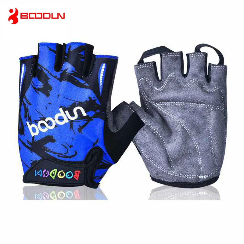 Новые летние велосипедные перчатки Boodun детские спортивные с полупальцами для