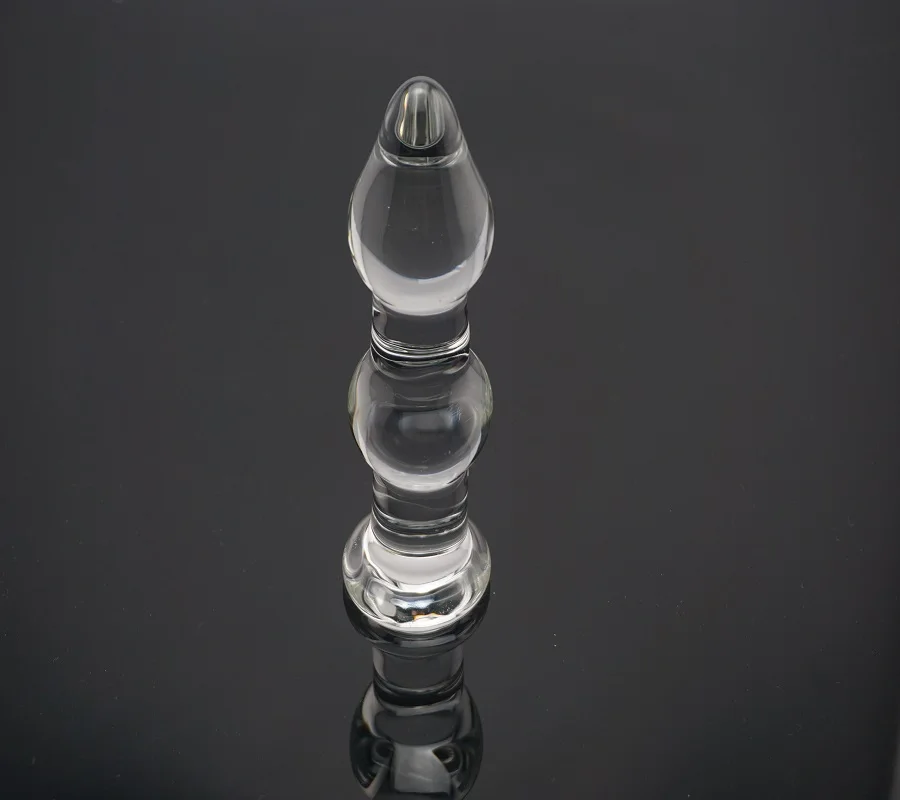 New hot huge pyrex crystal glass white anal beads butt plug dildo stimulator massager penis sex toys for men women | Красота и