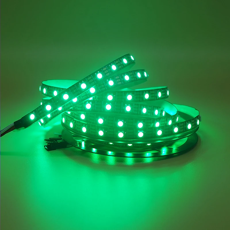 WS2812B ws2812 30/60/144 пикселей 5050 rgb индивидуально адресуемых светодиодные полосы светильник полноцветный лента lanp IP30/IP67 водонепроницаемый DC5V