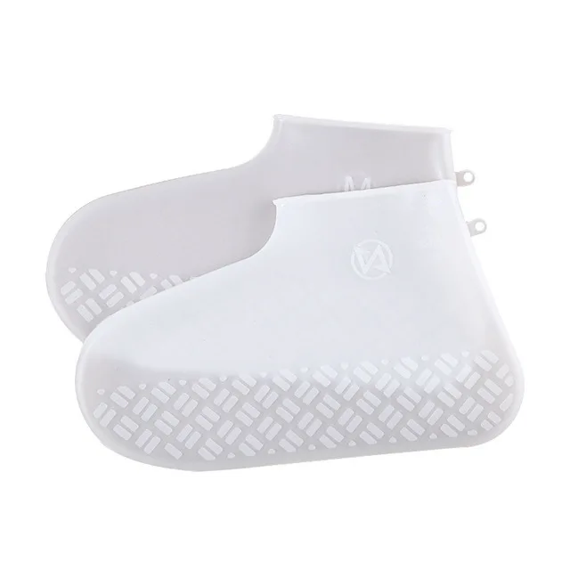 White L (40-45) Мотоциклетная многоразовая обувь для дождливой погоды; водонепроницаемая обувь; нескользящая складная обувь - Цвет: White L (40-45)