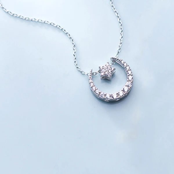 Silver Herwish 5 стилей в 1 ожерелье с кулоном в виде звезды 925 пробы Серебряное модное ожерелье s для женщин ожерелье-воротник корейское ювелирное изделие - Окраска металла: Silver