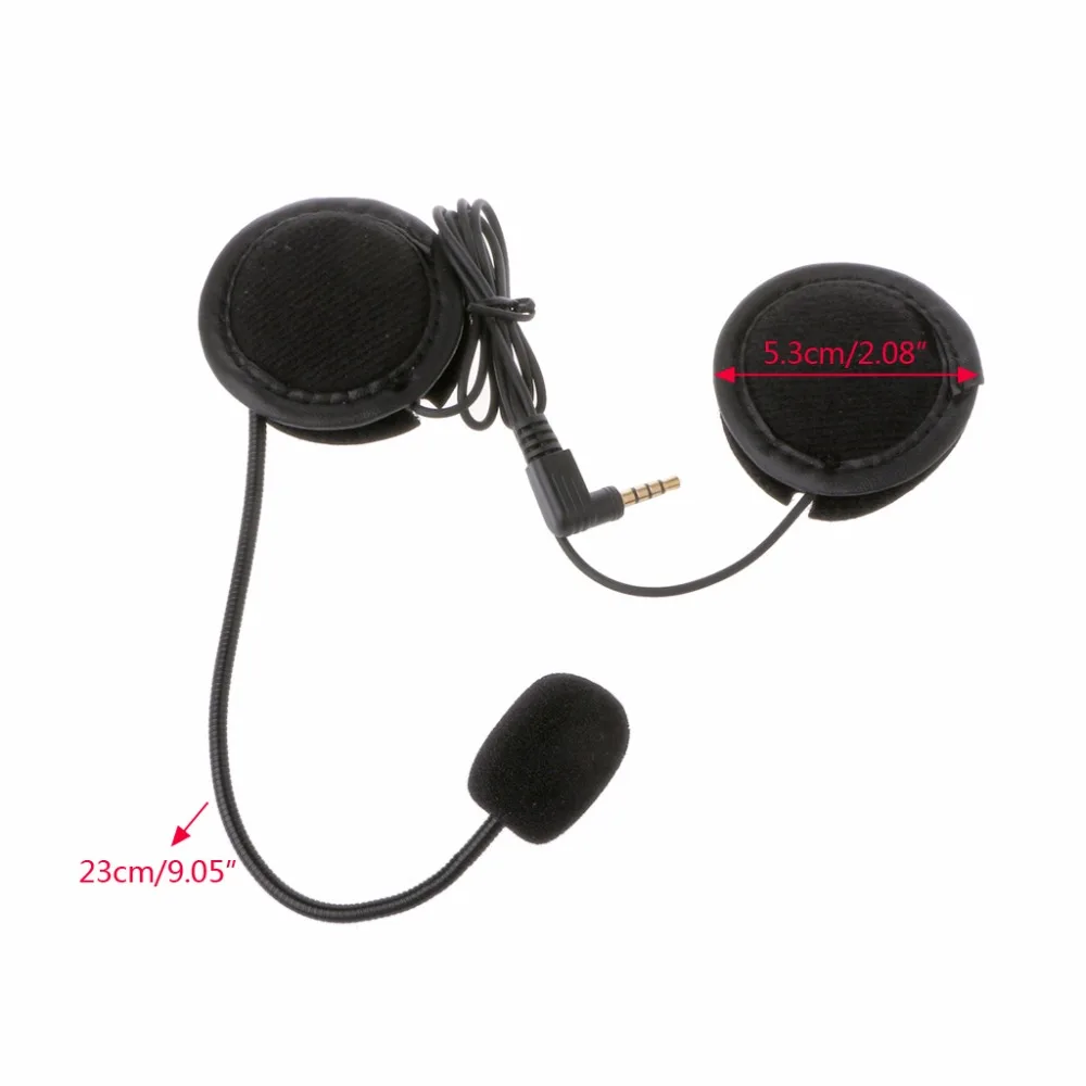 

Microphone Speaker Soft Accessory For Motorcycle Intercom Work with 3.5mm-plug JUN-22D