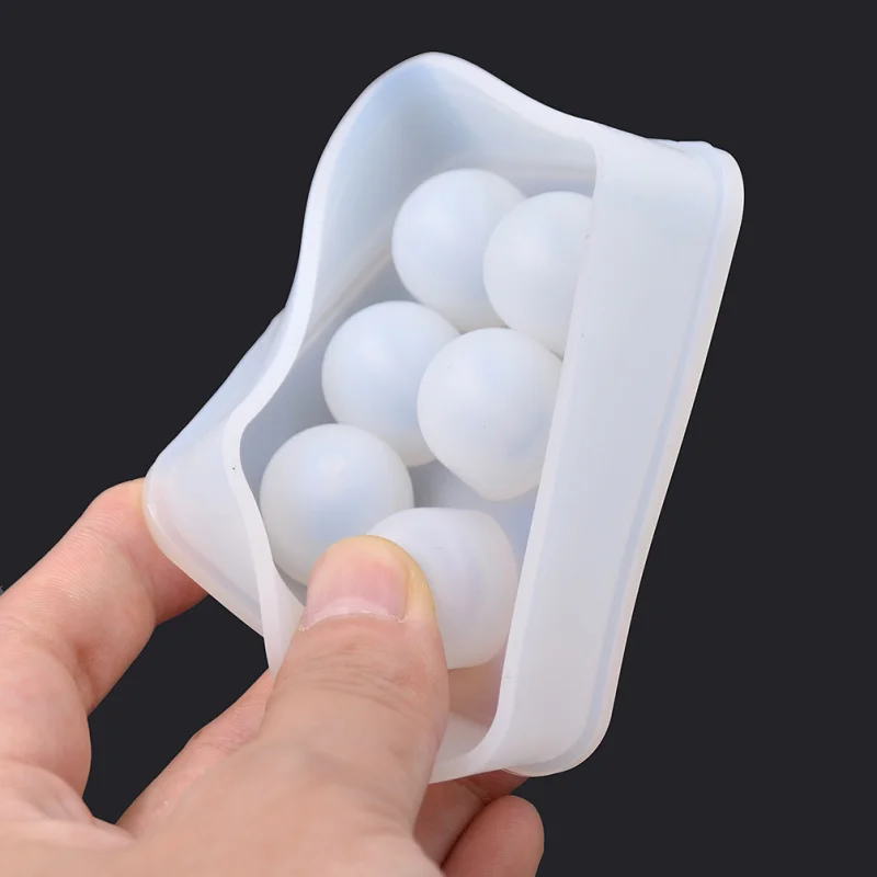 Новинка прозрачная прямоугольная силиконовая форма Chzimade бусины квадратный шар 6