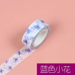 1 шт. DIY конфеты горячий цветок декоративная лента васи рулон декоративная клейкая бумага маскирующая лента самоклеящаяся лента скрапбук лента - Цвет: 21