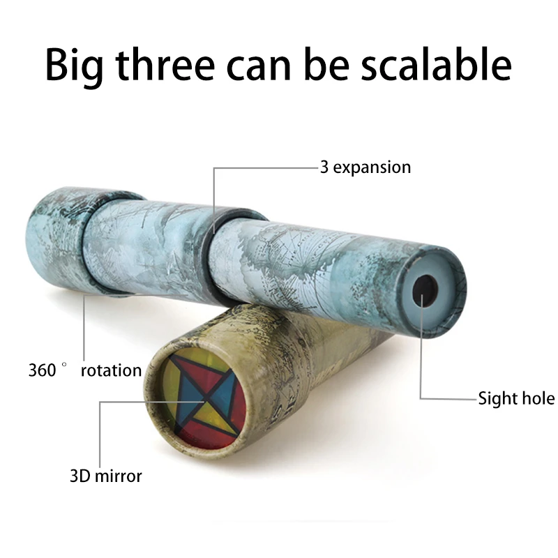 Масштабируемый вращения калейдоскоп Magic изменчива Регулируемый фантазии