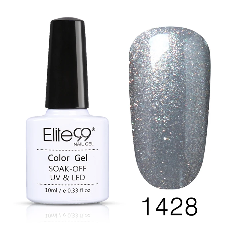 G1428 Elite99 Гель-лак UV Vernis полуперманентный праймер верхнее покрытие 10 мл полигель лак для ногтей маникюрный гель лак основа для ногтей - Цвет: G1428