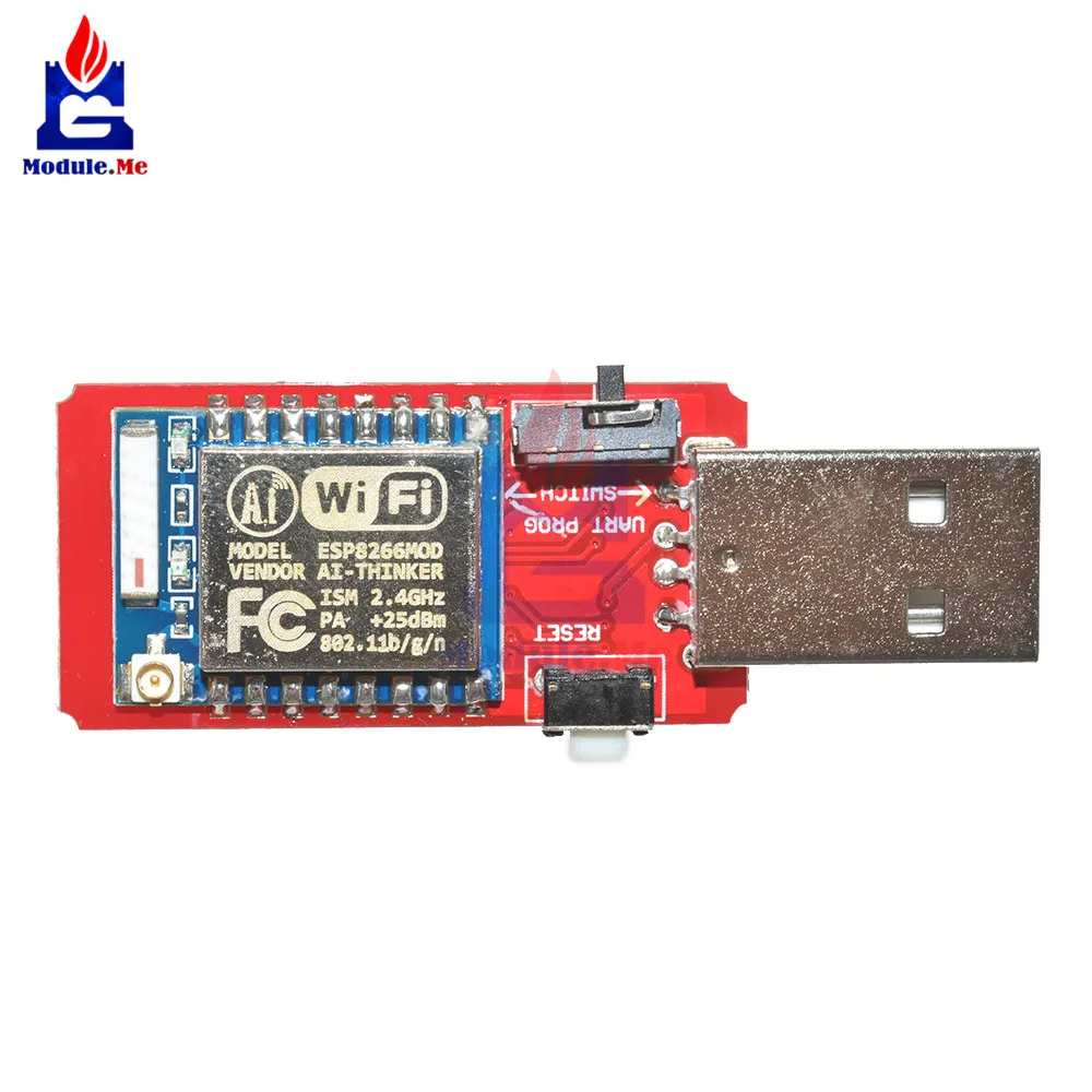 USB к ESP8266 ESP-07 Wi-Fi модуль Встроенная антенна к ttl драйвер модуль CH340G беспроводной макетной платы модуль