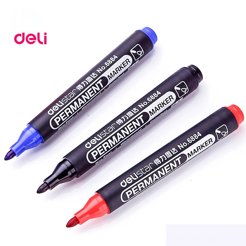 Deli перманентные водонепроницаемые с круглым носком мгновенно сухие граффити