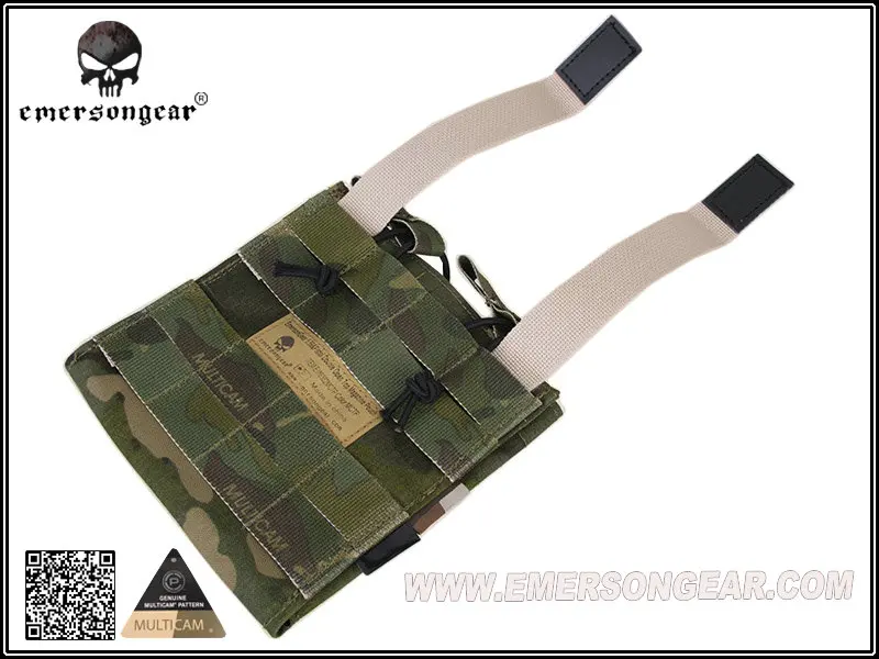 Emersongear Emerson Тактический Двойной Открытый Топ 556 и пистолет модульный чехол для журналов PALS Mag Чехол кобура военный страйкбол