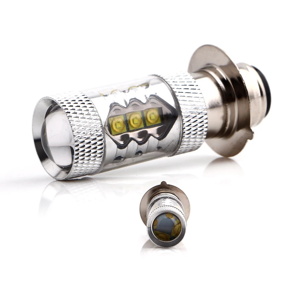 2 шт./лот P15D Светодиодная лампа для мотоцикла 1920 Lm белый 3535 чип 80 Вт 16 SMD автоматические электрические автомобильные фары 8000 K 9-28 V