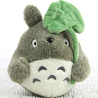 tv movie character 22cm lovely plush toy my neighbor totoro plush toy cute soft doll totoro with lotus leaf kids toys cat gift