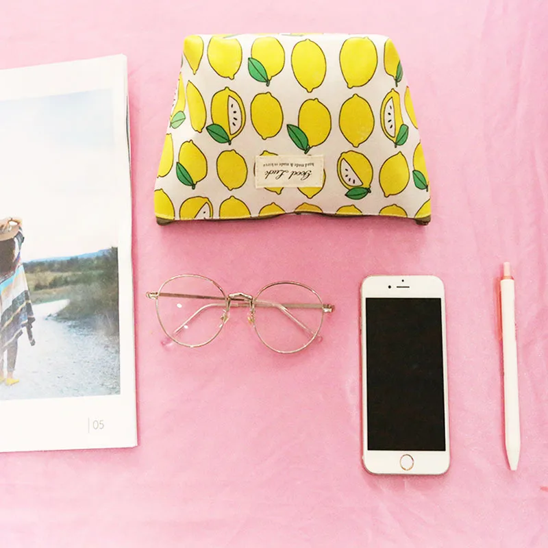 Повседневная женская косметичка водонепроницаемая из хлопчатобумажной ткани