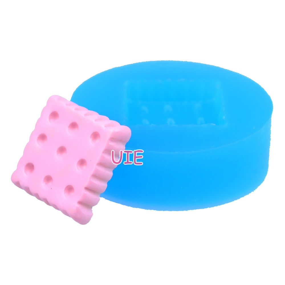 QYL030U 14.9mm Square Cookie Mold - Biscuit Flexible Silicone Chocolate Handmade DIY Resin Cabochon Candy Clay Дом и сад
