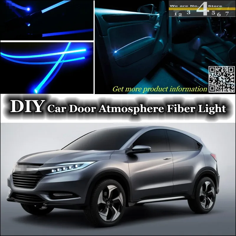 

Внутренсветильник освещение, настройка атмосферы, оптоволоконная лента, светильник s для Honda Urban, внутренняя дверная панель, подсветка не EL с...