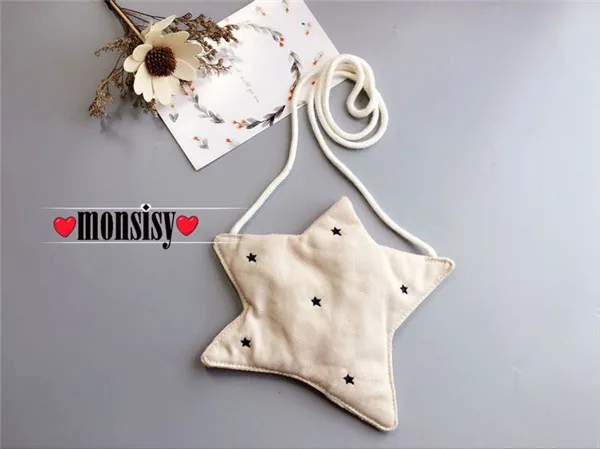 White Star Bag Monsisy/Кошелек для монет для девочек, Детский кошелек, маленький кошелек для мелочи, Детская сумка, сумочка для денег и монет, держатель для зимы, Kawaii Cat, Детская подарочная сумка - Цвет: White Star Bag