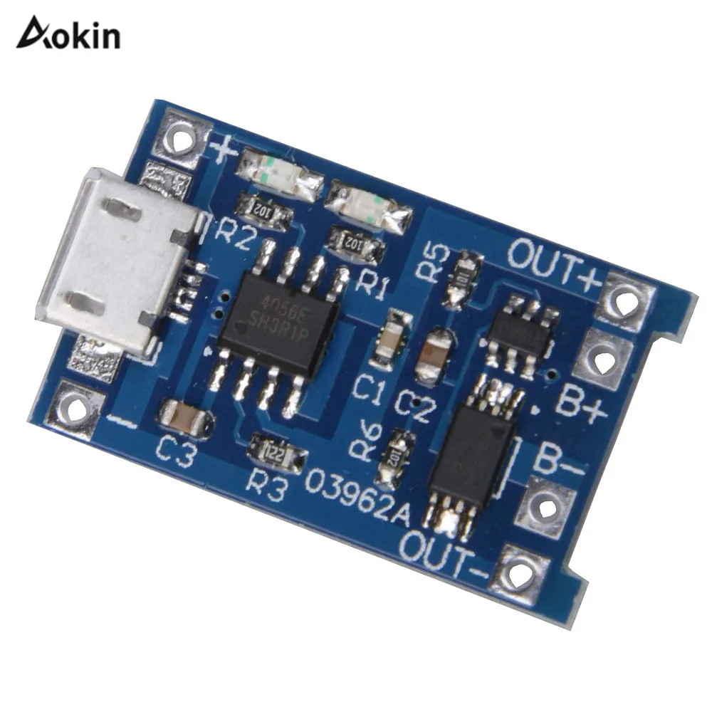 5 шт. 5В 1а Micro USB 18650 type c литиевая батарея зарядное устройство Модуль + защита