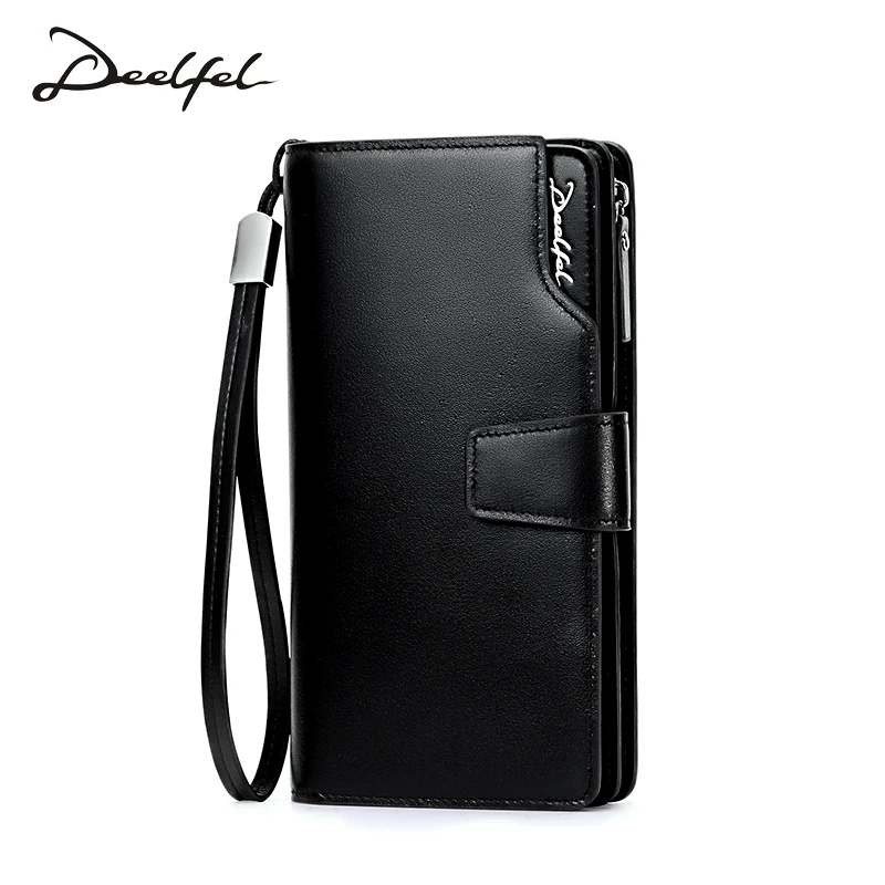 Мужской кошелек Длинный из натуральной кожи на молнии 2018|Мужские кошельки| |