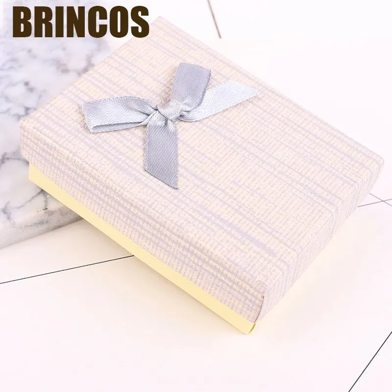 9x7x3cm 4 Ювелирная коробка, ожерелье, серьги, кольцо, упаковка,, бумажный подарочный органайзер, губчатые коробки, браслеты, бант, аксессуары, брелок, дисплей - Цвет: 9x7x3cm 4