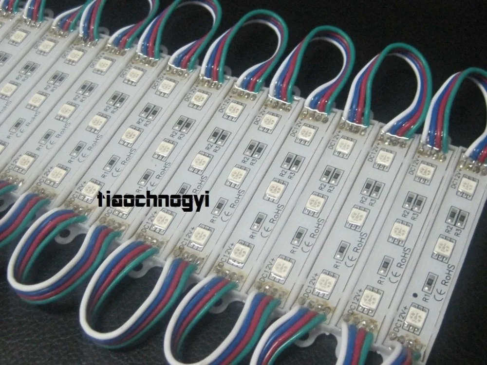 20 шт. водонепроницаемые светодиодные ленты RGB 5050 SMD|5050 smd module|3 led rgbsmd module |