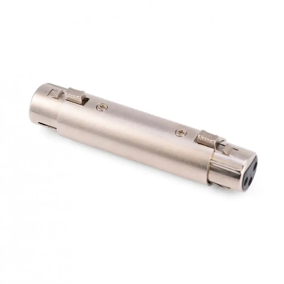 Комплект из 2 предметов, 3-Pin XLR Женский аудио микрофон в комплект поставки входит адаптер xlr и гнездовой разъем