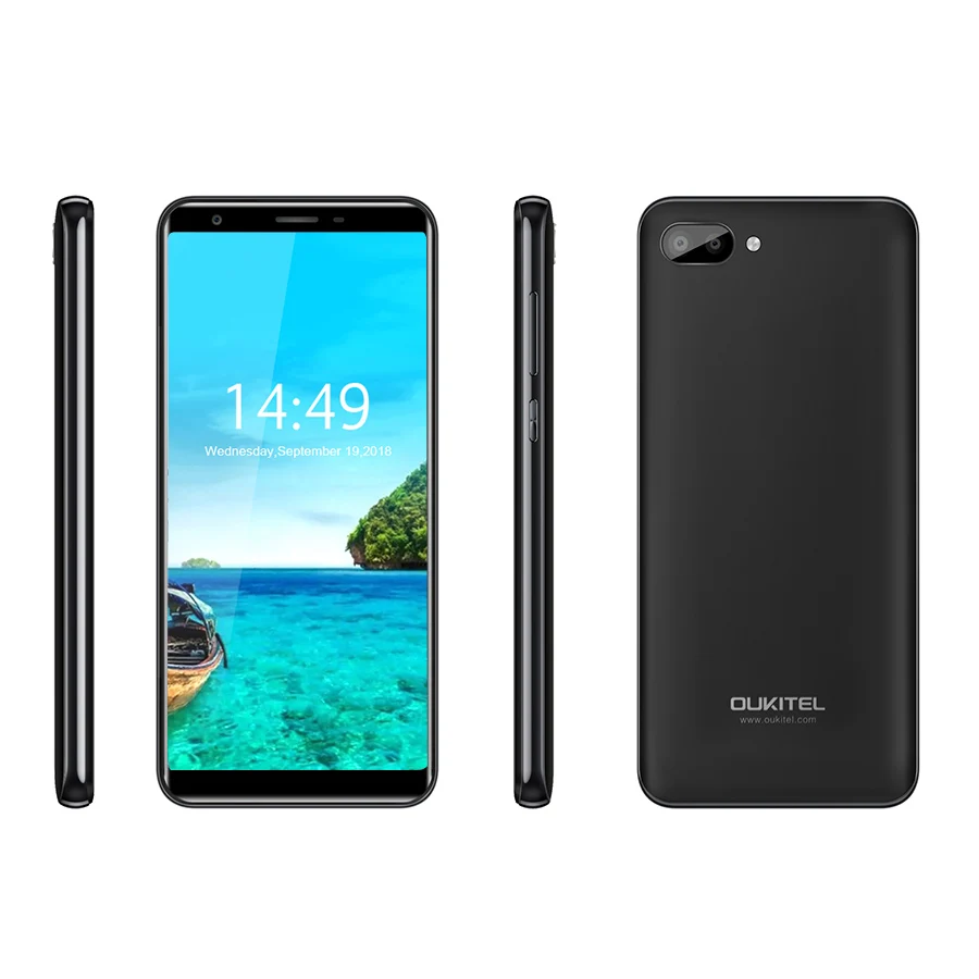 Oukitel C11 5 &quotHD 18:9 Android 8 1 ГБ Оперативная память Встроенная смартфон MTK6580A 4 ядра 5MP +