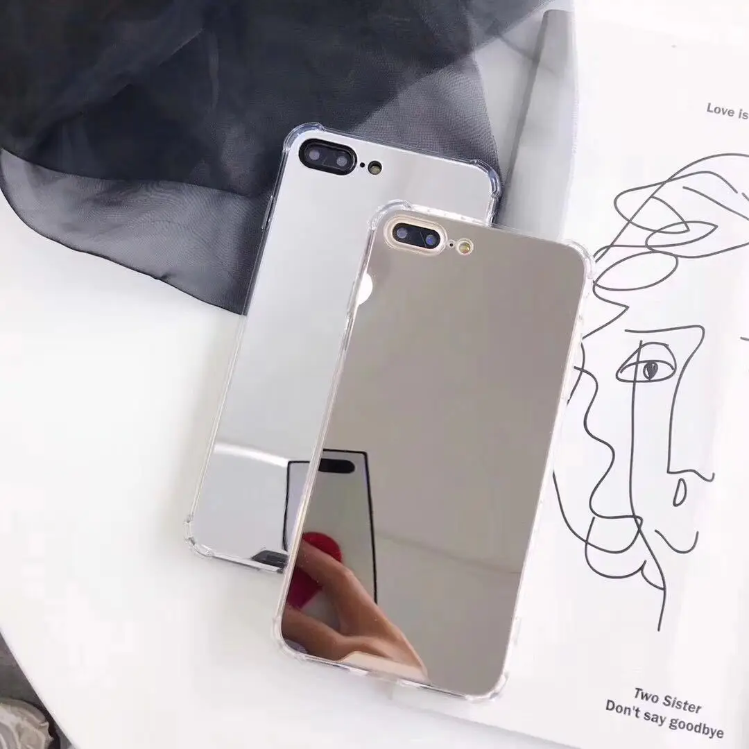 Weloan Gasbag противоударный зеркальный чехол для iphone XR 7 8 XS MAX XSmax X 10 6 6S Plus 7Plus 8Plus Airbag мягкие чехлы для телефонов из ТПУ
