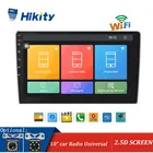 Автомагнитола Hikity, мультимедийный видеоплеер с экраном 10 дюймов, GPS, USB, SD, Wi-Fi, камерой, типоразмер 2 din