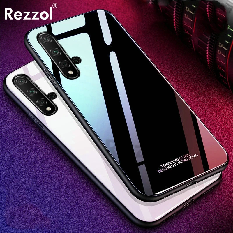 Глянцевый чехол из закаленного стекла для huawei Honor 20 Pro удобный телефонный Футляр