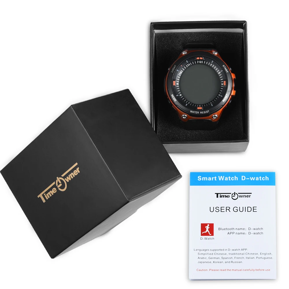 TimeOwner Smart Watch 30 M водостойкий 1 год Открытый Спорт Passometre SMS напоминание сна трекер