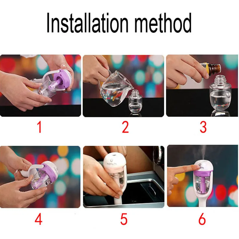 Автомобильный освежитель воздуха nanum 12 В увлажнитель очиститель аромадиффузор