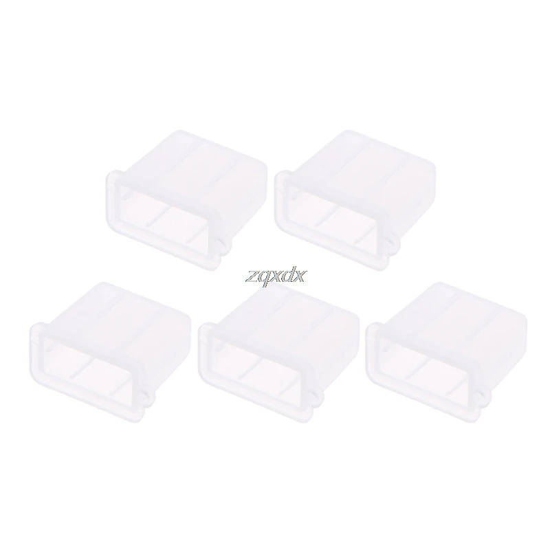 

5Pcs Silicone USB Type A Male Anti-Dust Plug Stopper Cap Cover Protector black/blue/white color Drop ship Dropshipping