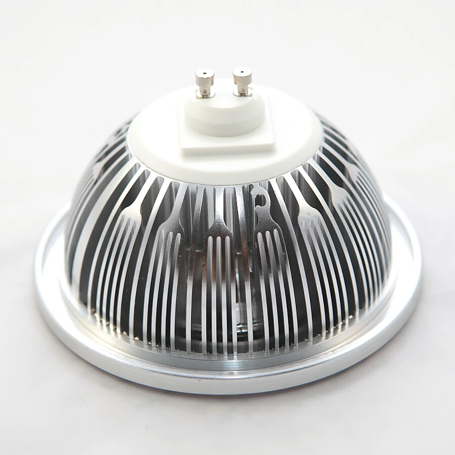 15 Вт AR111 QR111 ES111 GU10 Светодиодный светильник AC85 265V/DC12V Точечный COB лампа Ampoule G53 теплый