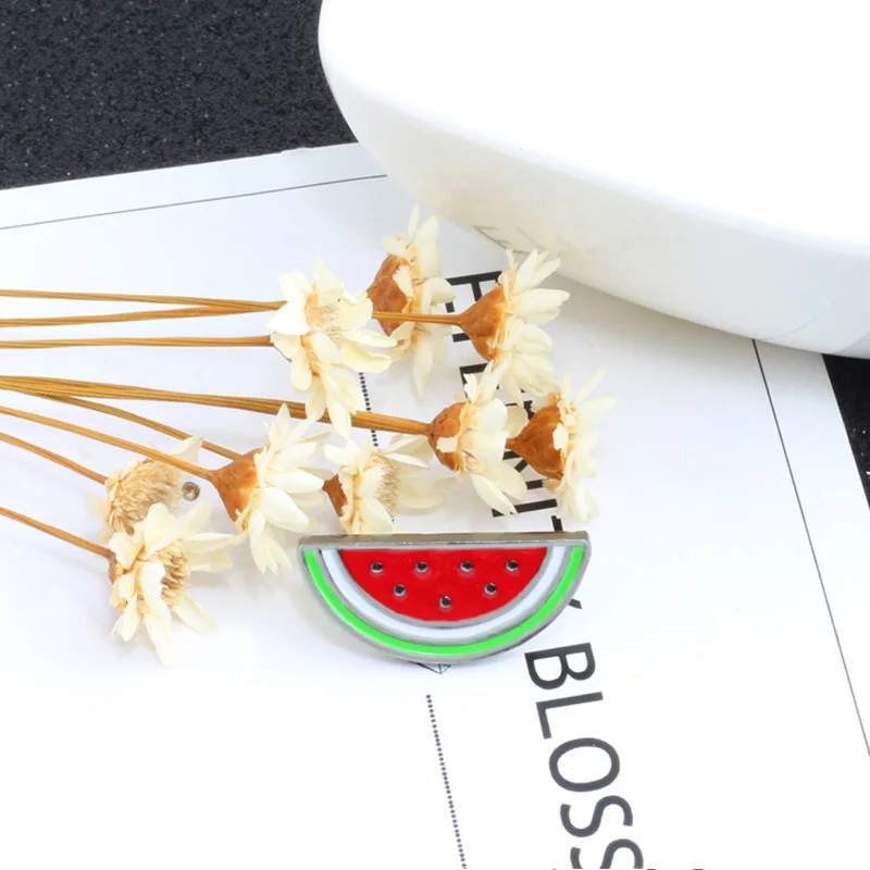 Эмалированные булавки с арбузом модные броши мультяшными фруктами значки