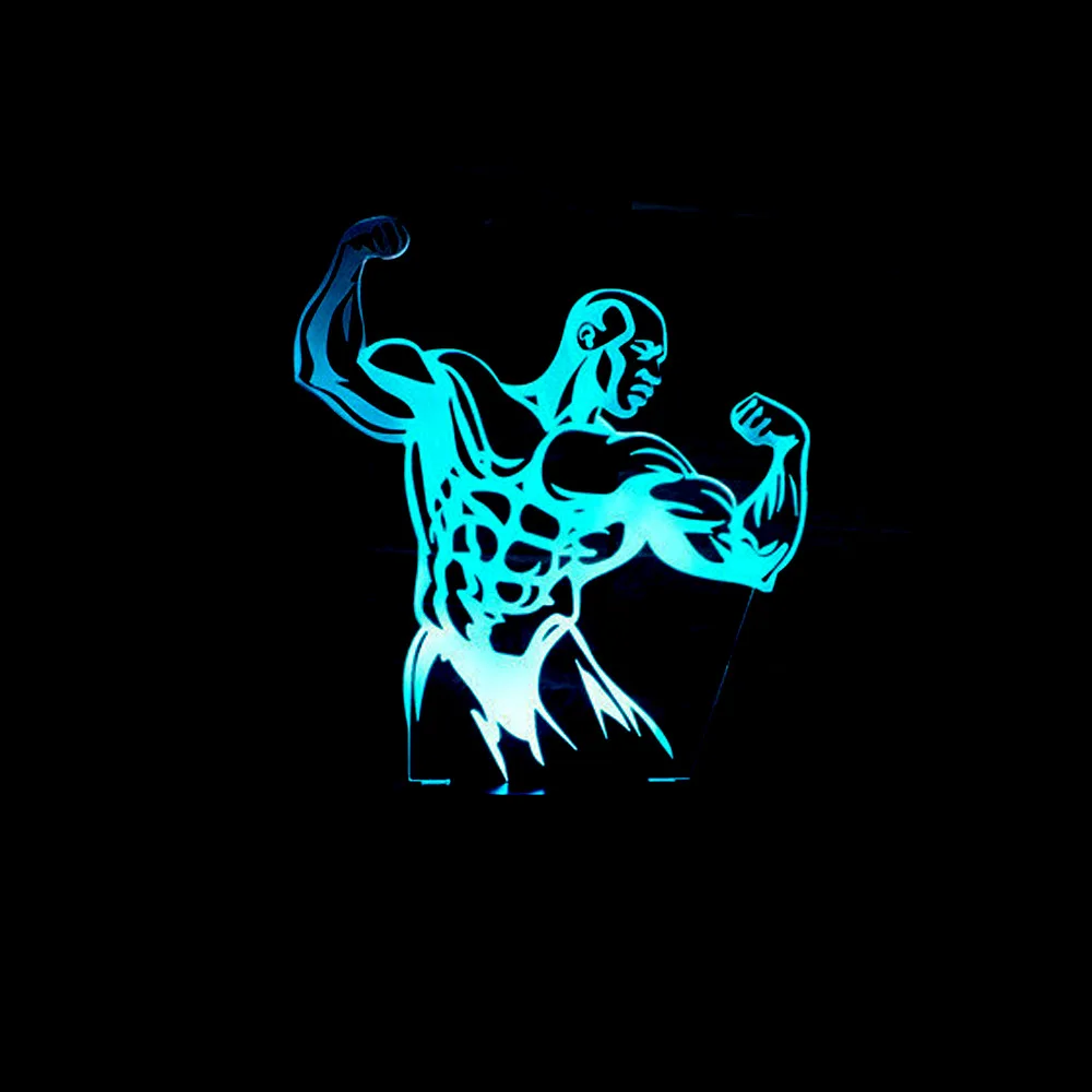 Аэробика спортивная фигурка на заказ 3d ночник 7 красочный сенсорный пульт