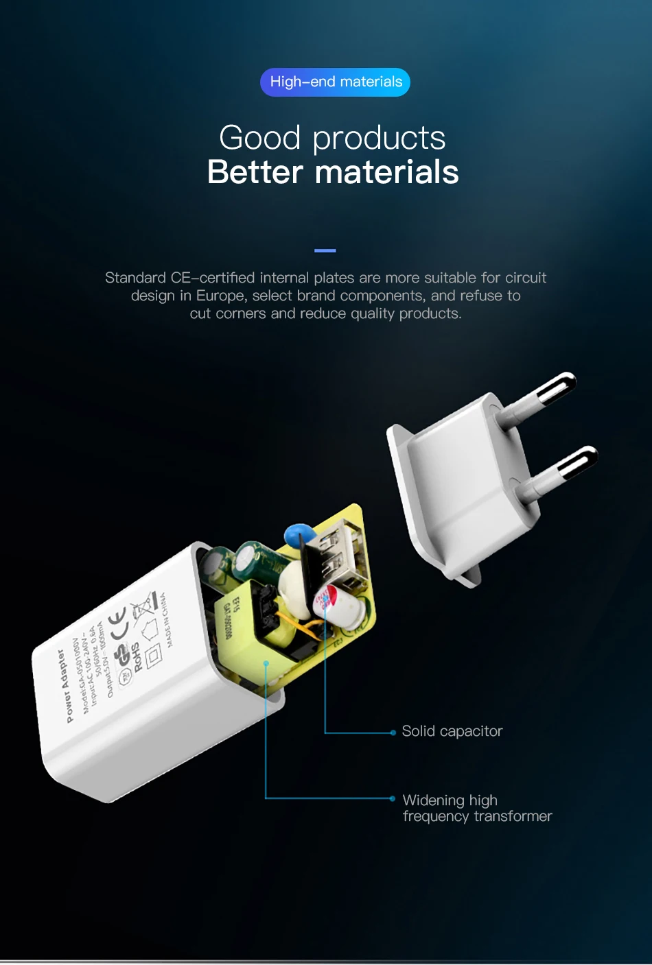 ACCEZZ USB зарядное устройство для телефона, 5 В, 2 А, штепсельная вилка европейского стандарта для iphone, iPad, универсальное для samsung, huawei, Xiaomi 8, настенное зарядное устройство для мобильного телефона, адаптер