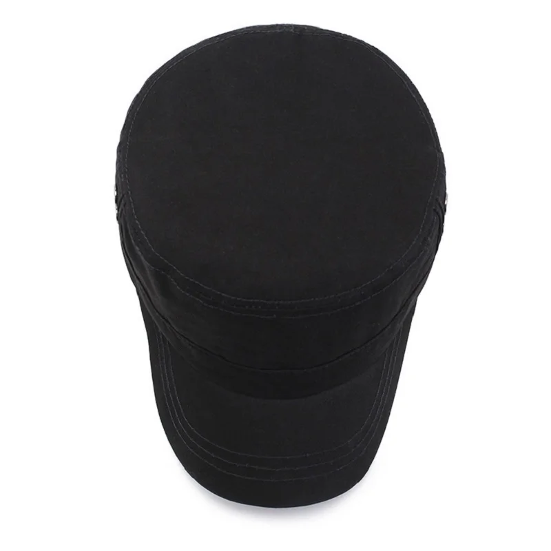 Шапка кепи Мужская в стиле милитари хлопковая Панама с металлическими загнутыми