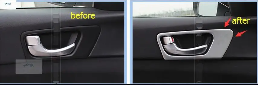 Крышка ручки двери LAPETUS крышка чаши обшивка 4 шт. для KIA Optima K5 2016 - 2018 АБС-пластик