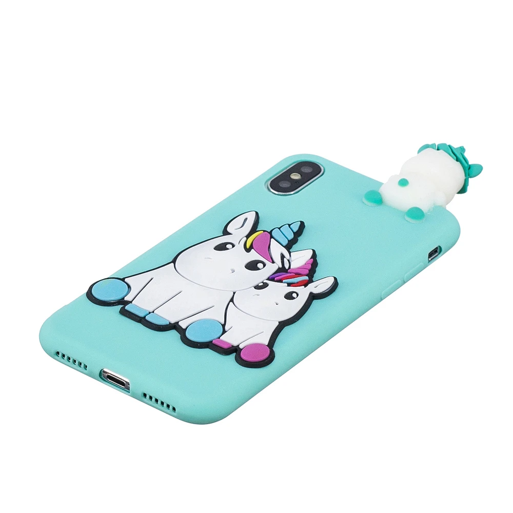 PDBG Мягкий ТПУ чехол для iPhone XS Max Fundas 6 6S 7 8 Plus X XR 5 5S мультяшная кукла игрушка чехлы