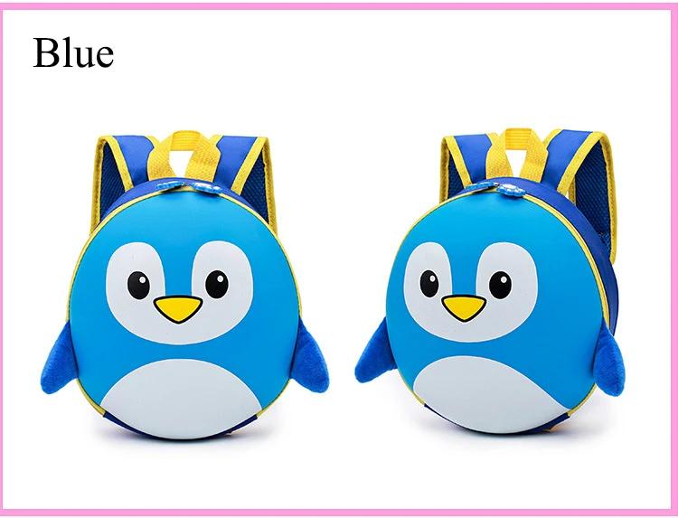 3D Пингвин мультфильм детская сумка животное ортопедический Kindergarden рюкзак Детская сумка мини школьные сумки для детей Mochila рюкзак
