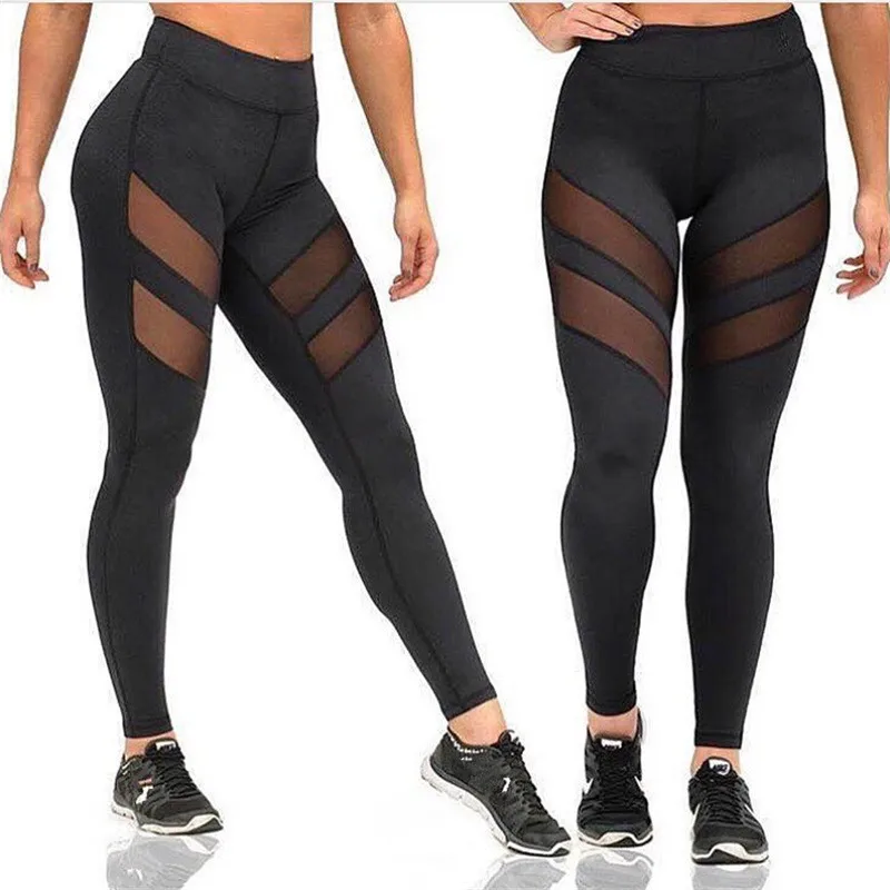

Running Leggings Women Sports Pants Black Grey Tights Mujer Legging Sportswear Fitness GYM Tights Pant Outwork High Elastic Pant