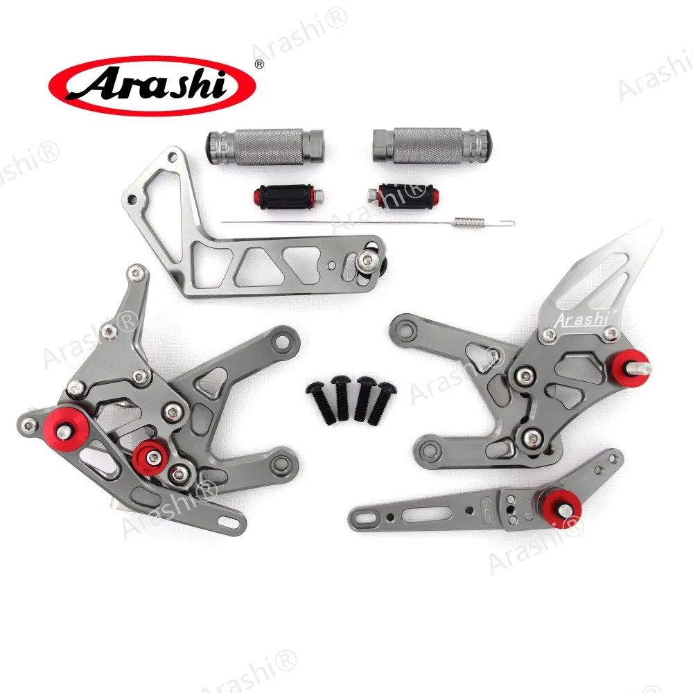 Arashi мотоциклетная Подножка для YAMAHA YZF R1- CNC Регулируемые подножки Rider Rearset YZF-R1 R1M R1S RN32