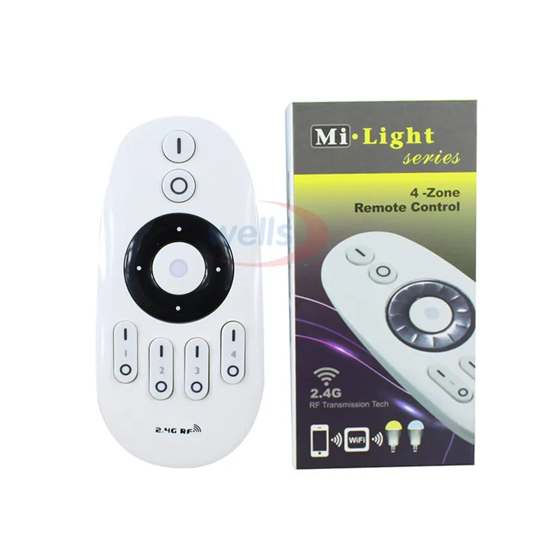 Miboxer 2 4G 4 зонный беспроводной Радиочастотный контроллер с регулировкой