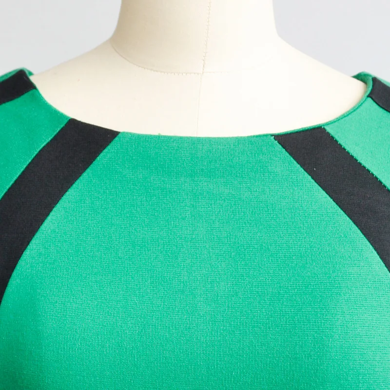 MHBCD Рукавов Подряд Сексуальные Женщины Платья Плюс Размер Молнии Шеи Женщина Office