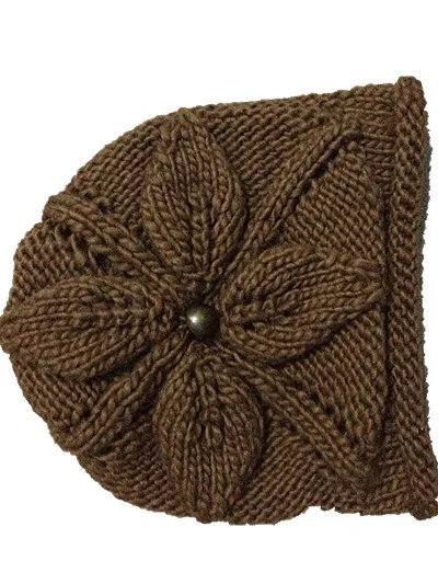 Женские однотонные шапки BomHCS модные теплые вязаные ручной работы на осень и