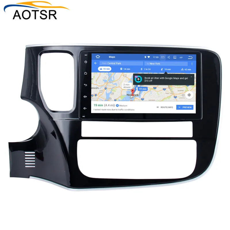 Android 8,0 автомобильный dvd радио плеер для MITSUBISHI Outlander- gps навигация автомобильный мультимедийный стерео головное устройство с 8 ядрами