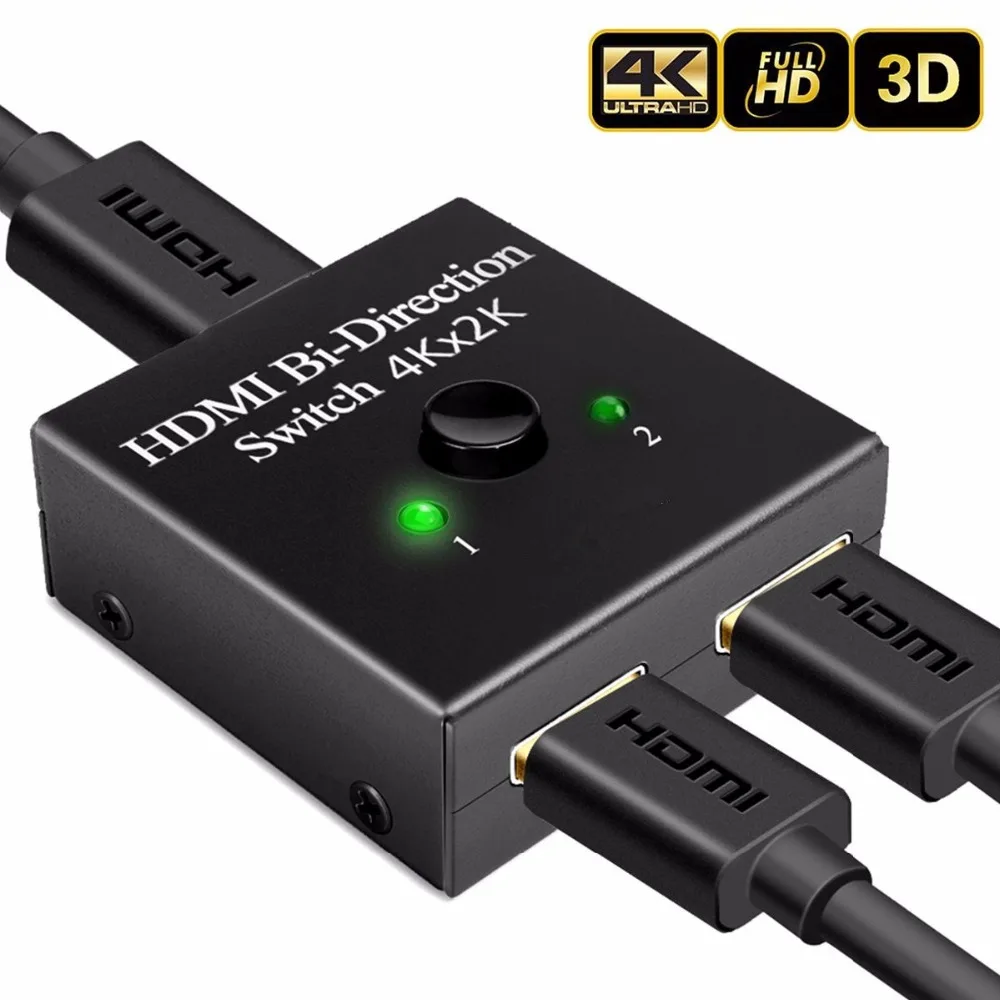 HDMI переключатель с пультом дистанционного управления разрешением 4 K