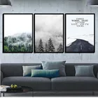Скандинавский стиль украшения дома постеры сосновый лес пейзаж А4 Художественная печать холст картина на стену для гостиной без рамки