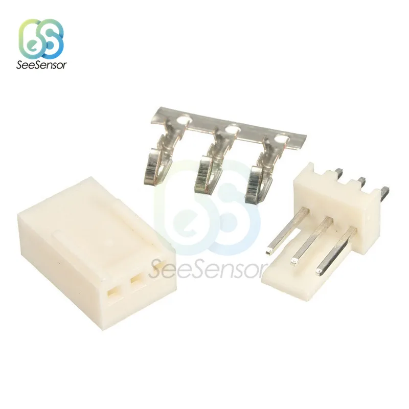 10Pcs 3Pin 10 шт. KF2510 набор наконечников с разъемами 2P 3P 4P 5P 6P 8P 2,54 мм коннектор адаптер Коннектор клеммные комплекты - Цвет: 10Pcs 3Pin