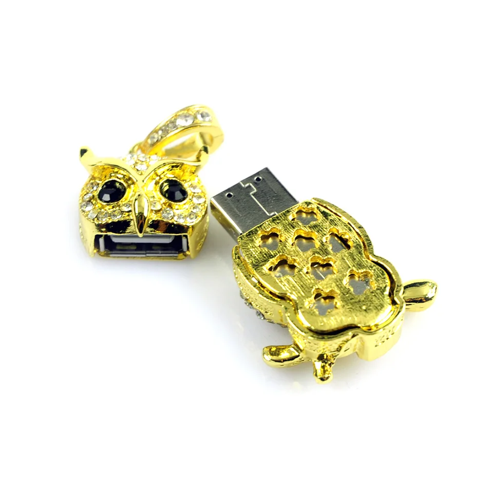 Новая модель флеш накопителя USB сова 16 ГБ u диск карты памяти 4 8 32 64 128 Кристальный